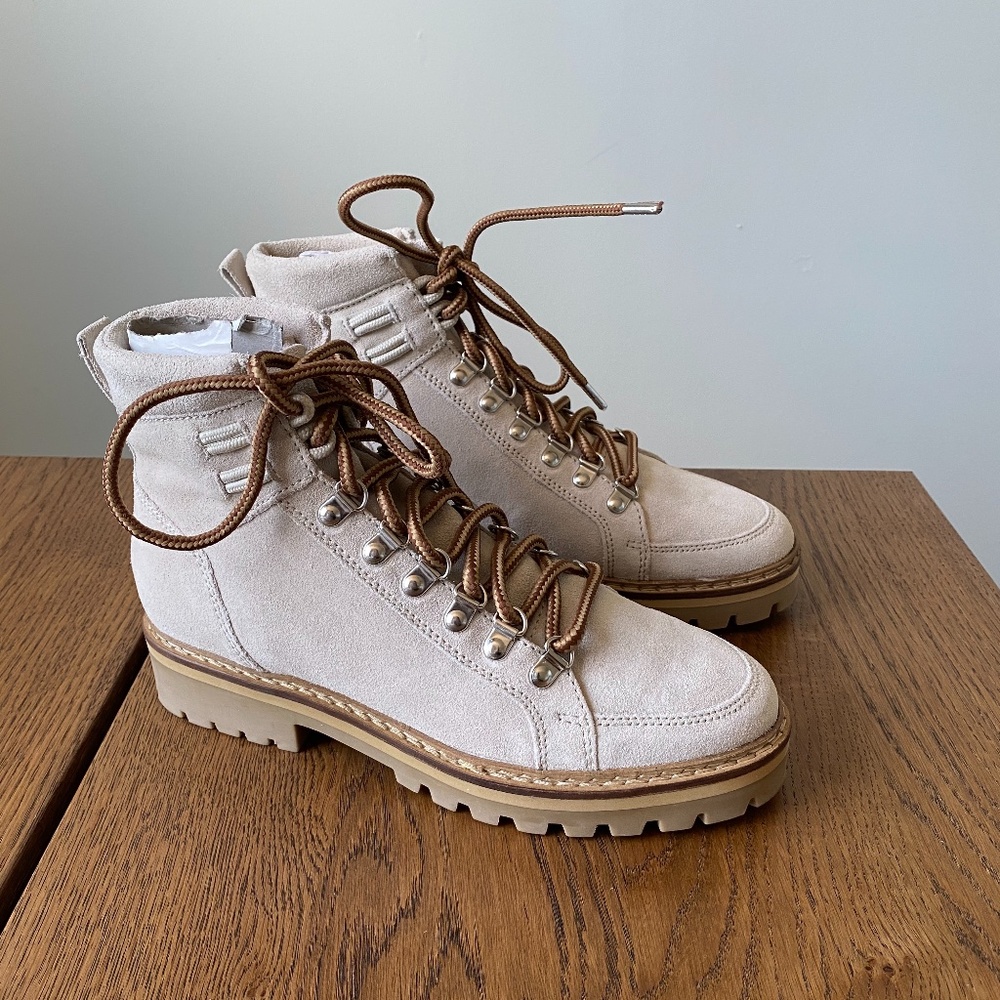 MANGO Lace-up leather boots